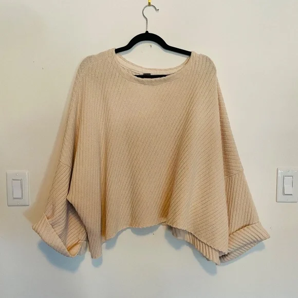 Free People - I Can't Wait Sweater in Cream - Picture 3 of 5